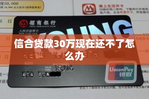 信合贷款30万现在还不了怎么办 信合贷款30万现在还不了怎么办