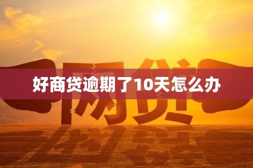 好商贷逾期了10天怎么办