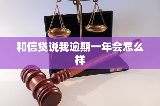 和信贷说我逾期一年会怎么样 和信贷说我逾期一年会怎么样
