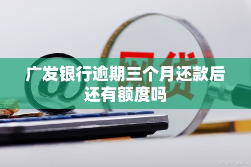 广发银行逾期三个月还款后还有额度吗