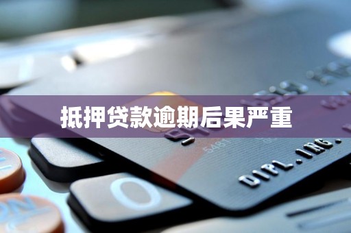 抵押贷款逾期后果严重