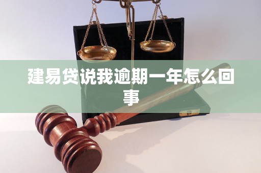 建易贷说我逾期一年怎么回事