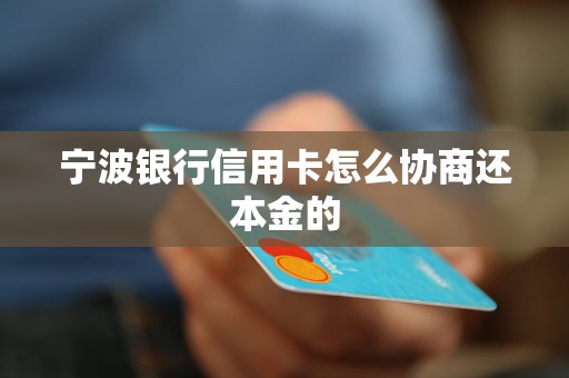 宁波银行信用卡怎么协商还本金的 宁波银行信用卡怎么协商还本金的