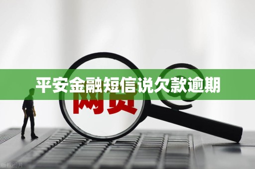 平安金融短信说欠款逾期