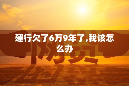 建行欠了6万9年了,我该怎么办