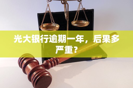光大银行逾期一年,后果多严重? 光大银行逾期一年,后果多严重?