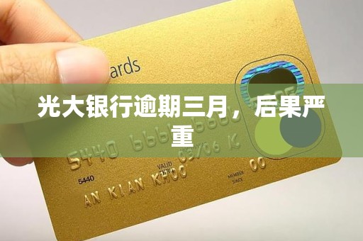 光大银行逾期三月，后果严重
