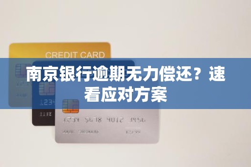 南京银行逾期无力偿还？速看应对方案