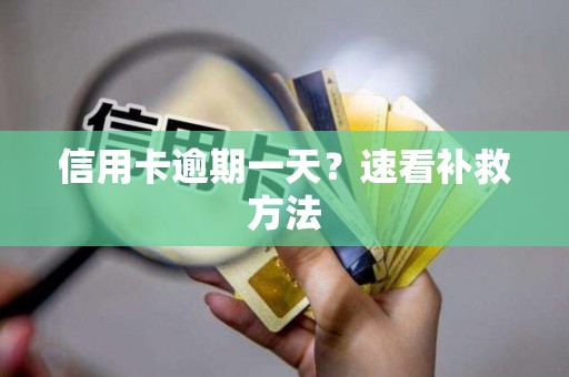 信用卡逾期一天？速看补救方法