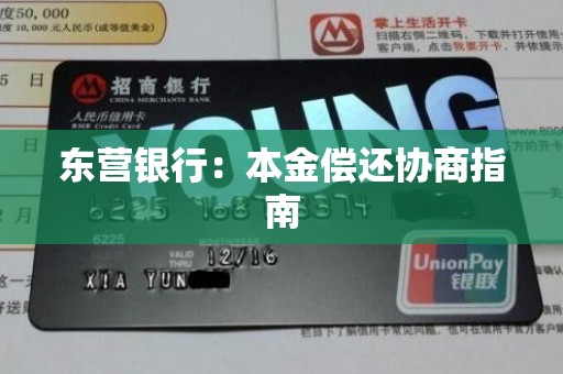 东营银行：本金偿还协商指南