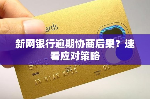 新网银行逾期协商后果?速看应对策略 新网银行逾期协商后果?速看应对策略