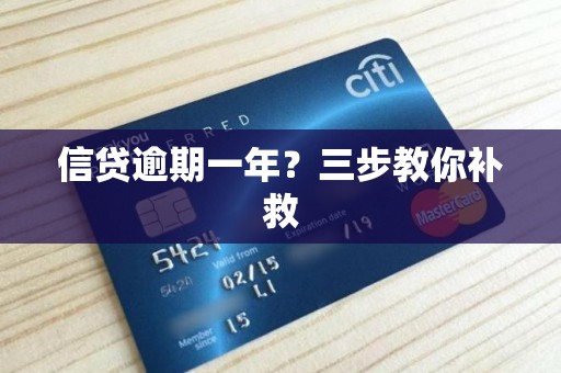 信贷逾期一年？三步教你补救