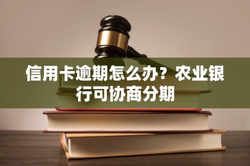 信用卡逾期怎么办？农业银行可协商分期