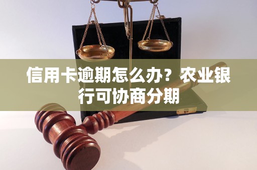 信用卡逾期怎么办？农业银行可协商分期