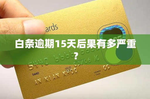 白条逾期15天后果有多严重? 白条逾期15天后果有多严重?