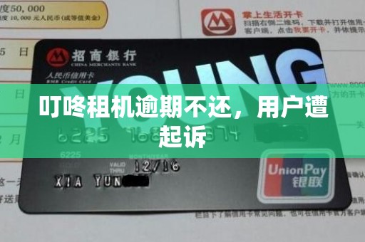 叮咚租机逾期不还，用户遭起诉