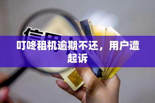 叮咚租机逾期不还，用户遭起诉