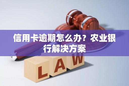 信用卡逾期怎么办？农业银行解决方案