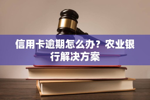 信用卡逾期怎么办？农业银行解决方案