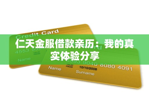 仁天金服借款亲历：我的真实体验分享