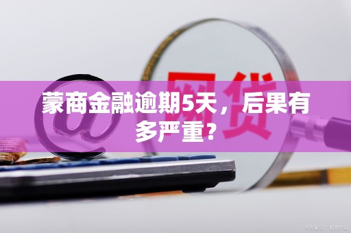 蒙商金融逾期5天,后果有多严重? 蒙商金融逾期5天,后果有多严重?