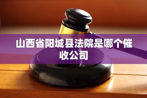 山西省阳城县法院是哪个催收公司