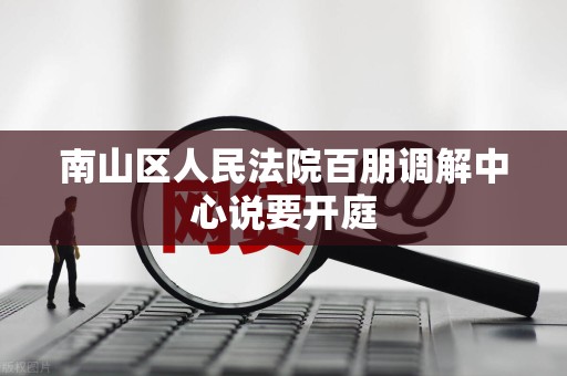 南山区人民法院百朋调解中心说要开庭 南山区人民法院百朋调解中心说要开庭
