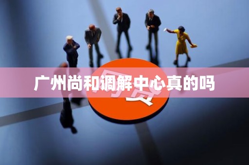 广州尚和调解中心真的吗