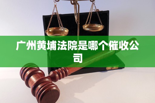 广州黄埔法院是哪个催收公司