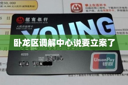 卧龙区调解中心说要立案了