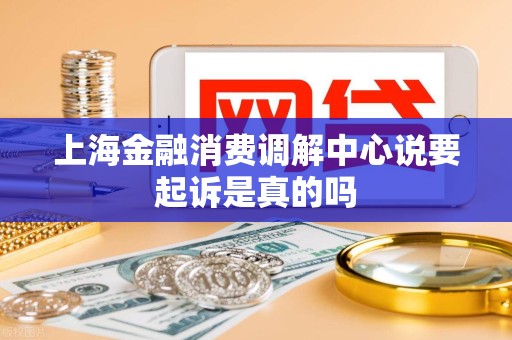 上海金融消费调解中心说要起诉是真的吗
