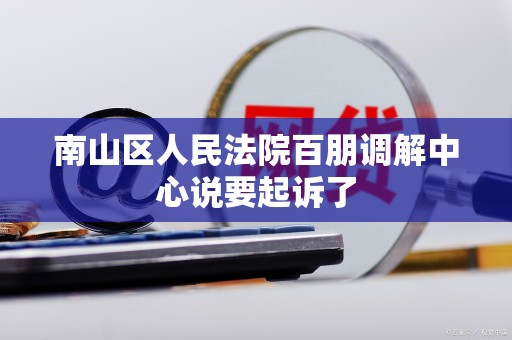 南山区人民法院百朋调解中心说要起诉了 南山区人民法院百朋调解中心说要起诉了