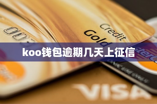koo钱包逾期几天上征信