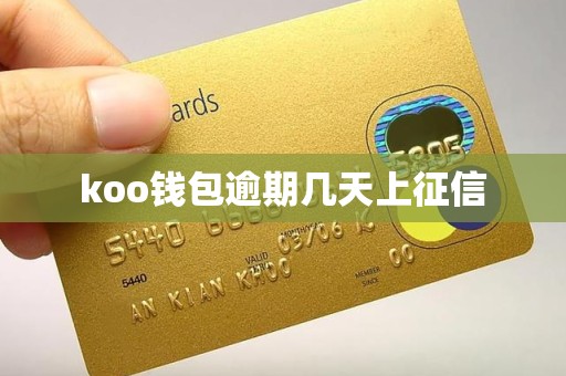koo钱包逾期几天上征信