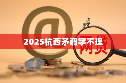 2025杭西矛调字不理