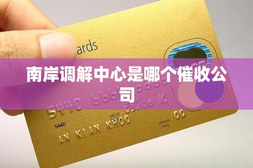 南岸调解中心是哪个催收公司