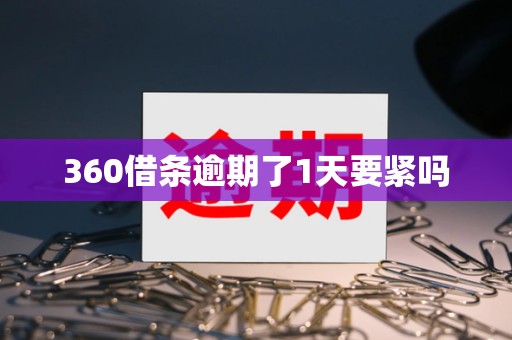 360借条逾期了1天要紧吗