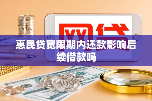 惠民贷宽限期内还款影响后续借款吗 惠民贷宽限期内还款影响后续借款吗