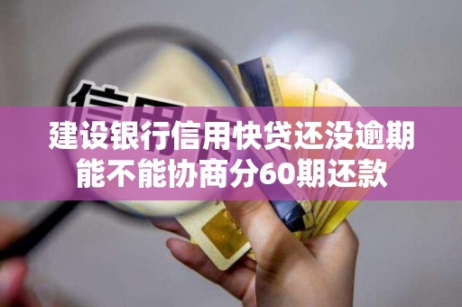 建设银行信用快贷还没逾期能不能协商分60期还款