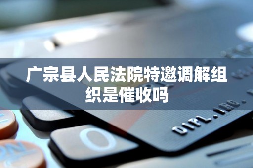 广宗县人民法院特邀调解组织是催收吗