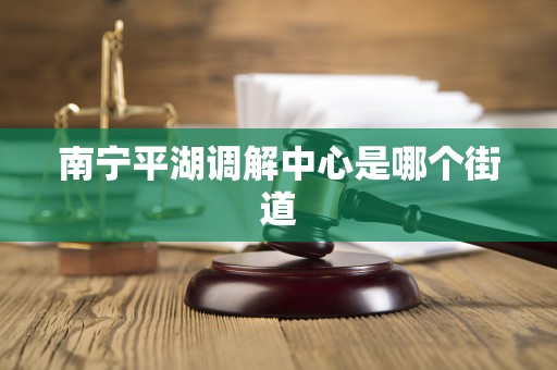 南宁平湖调解中心是哪个街道 南宁平湖调解中心是哪个街道