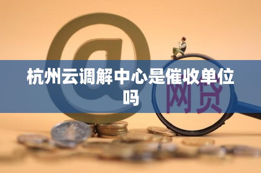 杭州云调解中心是催收单位吗