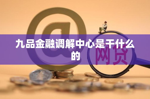 九品金融调解中心是干什么的