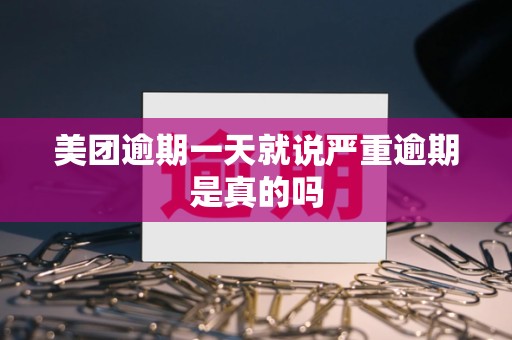 美团逾期一天就说严重逾期是真的吗