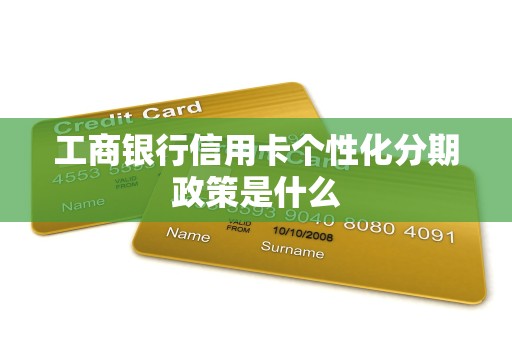 工商银行信用卡个性化分期政策是什么