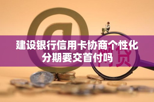 建设银行信用卡协商个性化分期要交首付吗
