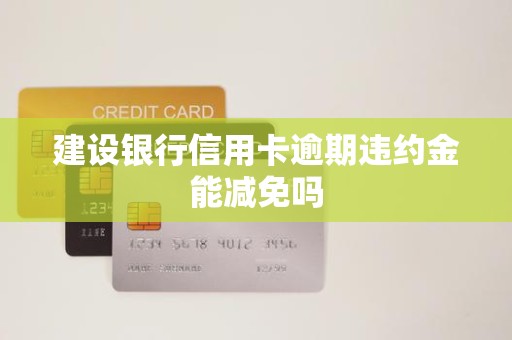 建设银行信用卡逾期违约金能减免吗