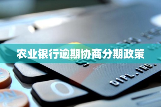 农业银行逾期协商分期政策