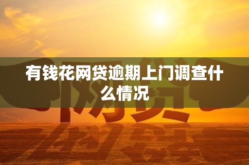 有钱花网贷逾期上门调查什么情况