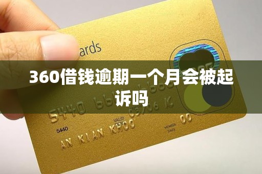 360借钱逾期一个月会被起诉吗